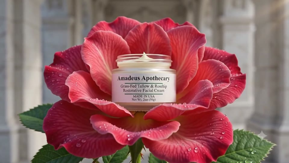Amadeus Apothecary rose-reveal product film